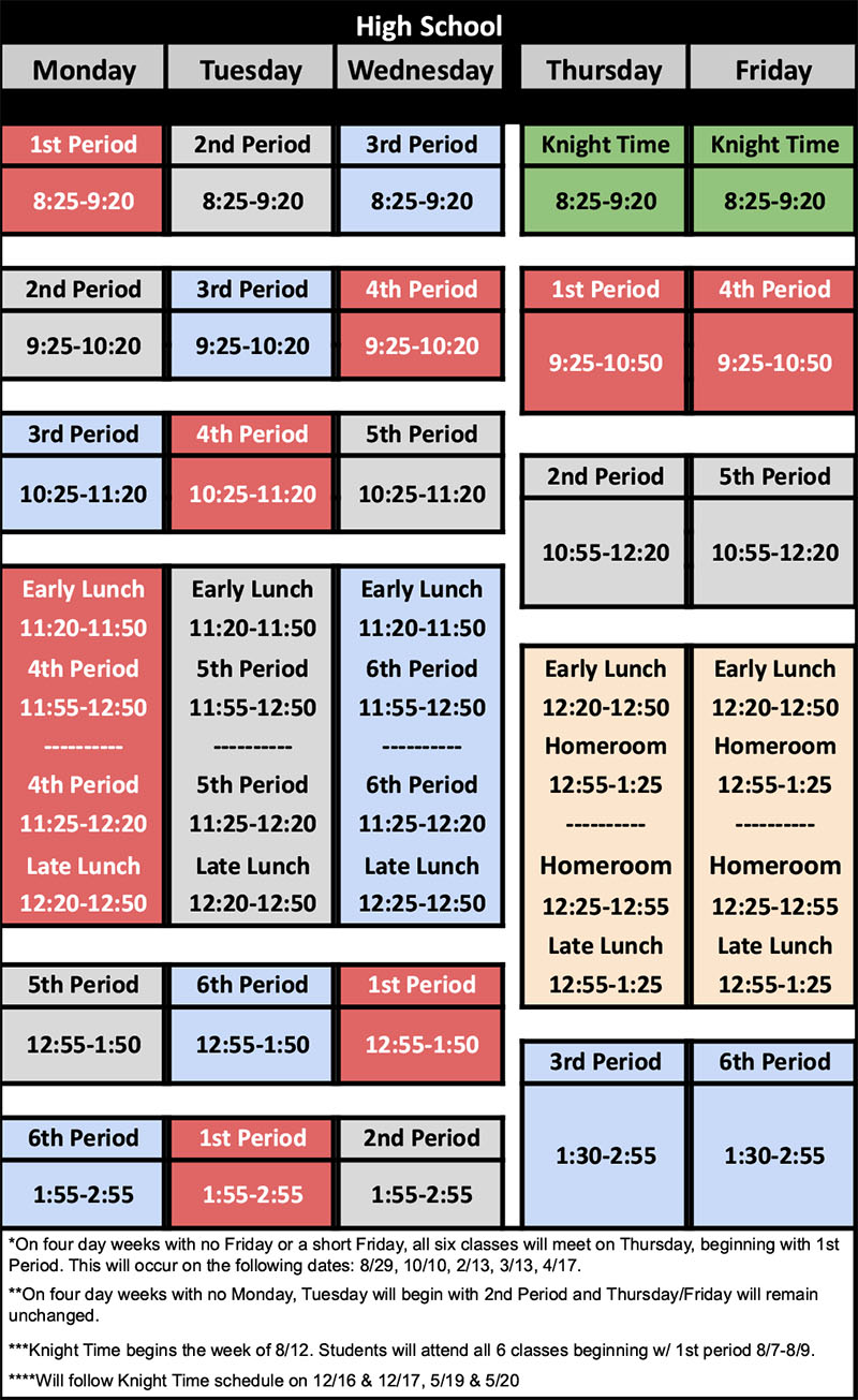 Bell Schedules