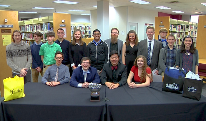 Students from Gray Stone Day School who won the 2020 Quiz Bowl Competition