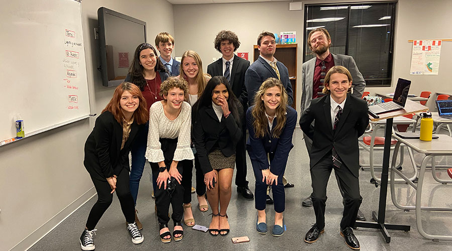 Team Smaug: Stephanie Varbanov, Trista Gould, Ritika Ravikumar, Guy Thomas, Cameron Taylor, Emberleigh Pauley-Brown, Hunter Josey, Wesley Plyler and Hannan Berg.