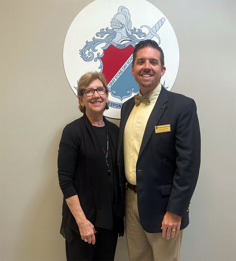 Helen Nance with Dr. Andrew Smith